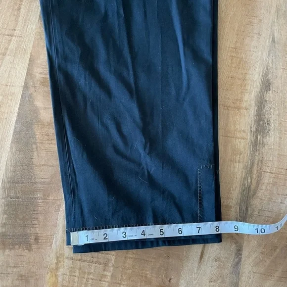 Eddie Bauer Women Casual Dress Pants Navy Blue Size 10P Stretch w/ Ankle Slits - Picture 10 of 10